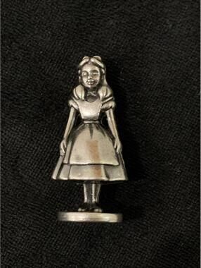 Disney Monopoly Alice in Wonderland Metal Movers Replacement Game Pewter Piece
